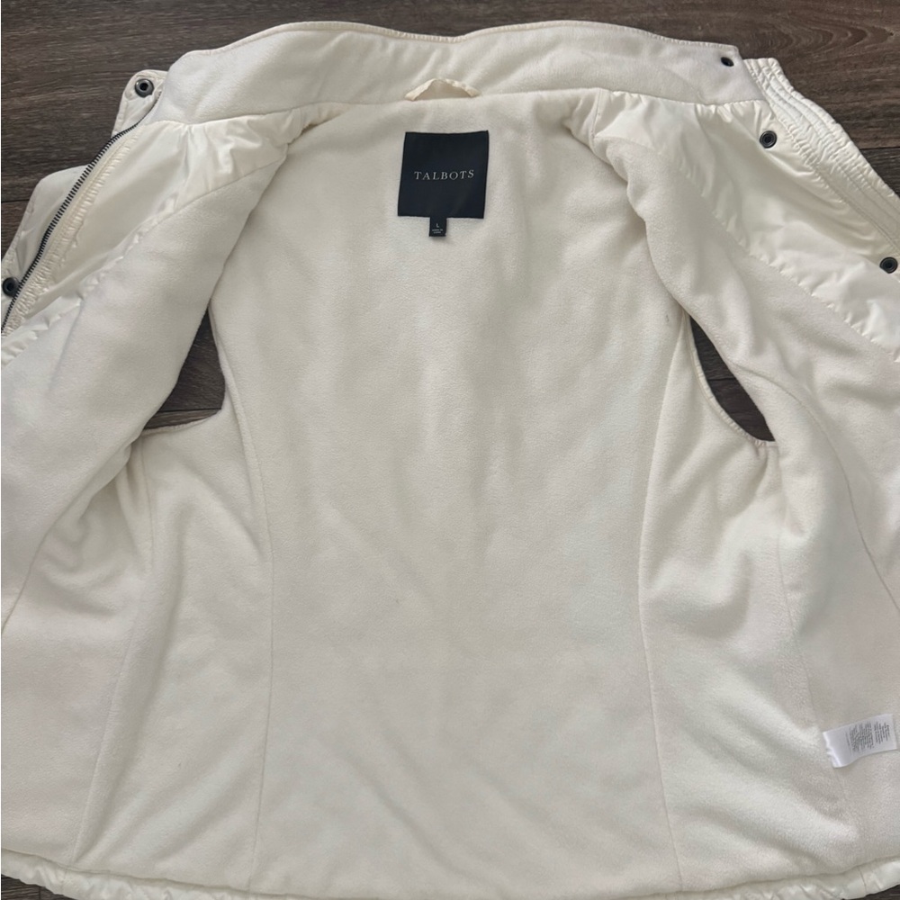 Talbots Diamond Quilter Vest - Winter White - Picture 3 of 6